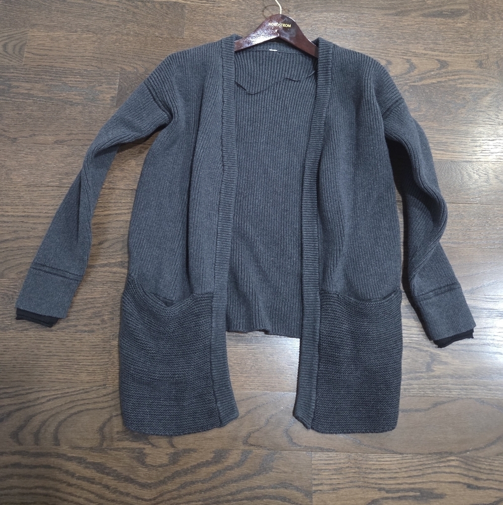 Lululemon Gray Open Front Cardigan Sz.S Women's - Picture 1 of 8